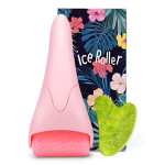 Ice Roller And Gua Sha: Cryotherapy And Facial Tools Bundle