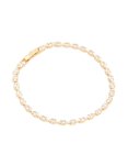 Goldair Gold Plated Cubic Zirconia Oval Tennis Bracelet