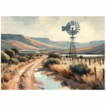 Tear Resistant Deco Print Karoo Aqua