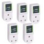 GIZZU - Universal - Voltage - Protector -plug - Pack Of 5