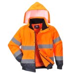 C468-HI-VIS 2-IN-1 Contrast Bomber Jacket