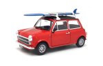 Cooper Welly Nex 1:24 MINI 1300 Red W Surfboard