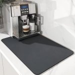 Large Washable Coffee Machine Mat Water-absorbent Drying Place Mat For Dishes Anti-slip Bar Drain Pad Kitchen Counter Mat Dining
