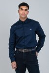 Ben Sherman Mens Target L S Shirt Navy - Navy 2XL