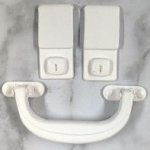 JP633 White Suitcase Hand Latch Clamp White