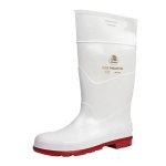 Bata Gumboots Jobber White & Red Size 10 B892152510