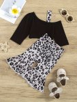 2PCS Romper Set For Baby Girls Long Sleeve Sweatshirt And Pants Soft And Cozy For Spring And Fall