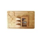5 Piece Bamboo Kitchen Cheese Board Set- JC-93