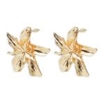 Goldair Gold Oversized Flower Earrings