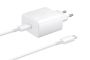 45W Fast Charging Wall Charger With Usb-c Cable Power Adapter White