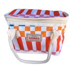 Orange Blue Pink Mint Stripes Coolbag 6L