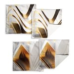 Grey Pattern Luxury Scatter Covers - Set Of 4
