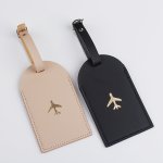 2PCS Set Fashion Travel Bronzing Luggage Tag For Couples