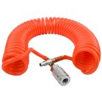 AirCraft Sprial Hose 7.5 MX8 Mm W aro Quick Coupler SPRC07075