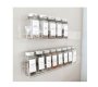 Wall Mounted Spice Rack/floating Shelf - Clear Acrylic