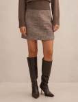 Molly Check MINI Skirt - 16 Mid Brown Check Set
