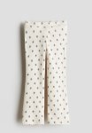 Flared Leggings - Cream floral