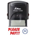 Shiny S-842 Stock Stamp 38X14MM Please Pay