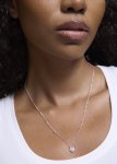 Delicate Encrusted Circle Pendant Necklace