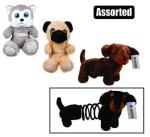 Plush Dog W spring Asstd 30CM