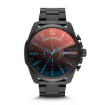 Diesel Mega Chief Black Round Stainless Steel Men's Watch DZ4318