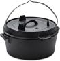Outdoor Camping Deep Pot For Camping Fireplace Cooking Bbq Baking
