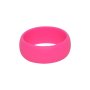 Men's Plain Silicone Rings - Colour Selection - Pink / 6