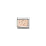 Composable Classic Rose Gold Moon And Stars Link