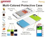 Apple Promate Green black brown Pancy Iphone 5 Protective Case