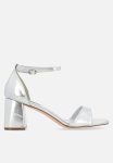 Madison Garbi Block Heel - Silver