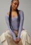Sheer Long Sleeve Corset - Silver Bullet