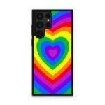 Custom Printed Tpu Cases - Samsung Galaxy S22 Ultra 5G & 39 Rainbow Heart& 39 By
