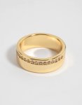 Goldair Gold Plated Cubic Zirconia Ring - M l