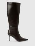 Nicolette High Heeled Pointy Toe Boot - 40 Chocolate Brown