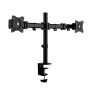 Adjustable Tilt Full Motion Dual Arm Desktop Monitor Stand For 13 To 27INCH