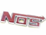 Nos Performance Silver & Red Raised Sticker Badge - Autostyle Motorsport South Africa