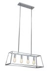 Pendant Polished Chrome And Clear Glass Pendant