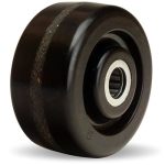 Hamilton Plastex Phenolic Wheel W-420-P-5 8-4" Diameter 2" Wide 2 3 16" Hub Length With 5 8" Straight Roller Bearing For Industr