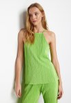 Stretchy Knitted Blouse - Green