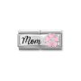 Composable Dbl Mom Pink Flower Cubic Zirconia Symbol