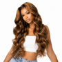 28-INCH Piano Color Long Curly Wig Women Headband Style Natural Waves