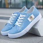 Women's Solid Color Casual Sneakers Lace Up Lightweight Soft Sole Walking Skate Shoes Low-top Canvas Shoes