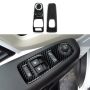 Car Carbon Fiber Window Lift Switch Cover Interior Trim Kit Compatible With Dodge RAM Promaster 1500 2500 3500 2014-2024/2007-2024 Fiat Ducato Citroe