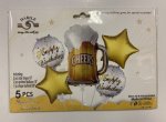 Happy Birthday Cheers Balloon 5 Piece