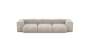 Three Module Sofa - Cord Velours - Platinum - 314CM X 115CM