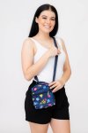 Forever Floral Crossbody Sling Shoulder Summer Bag With 4 Pockets Small