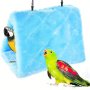 1PC Winter Warm Bird Nest Parrot Cabin Hanging Hammock Bird Cage Plush Bird Hideaway House For Hamster Parrot Macaw Cockatiel Co