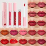 Dunuf 16 Shades Waterproof Lip Gloss Moisturizing Long-lasting Non-fade Non-stick Glamorous Shine All Skin Types Red Tones Adult