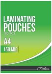 Laminating Pouches 150 Micron A4 216 X 303MM - Box Of 100 A4 Laminating Sheet