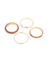 Goldair Gold & Acrylic Bangles 4-PACK